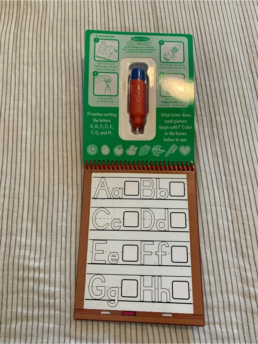 Melissa & Doug On the Go Water WOW! Alphabet Pad - Red/Blue
